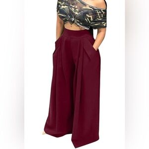 Bundle 2 Pair High Waisted Wide Leg Pants size XL